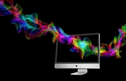 Computer effects through screen